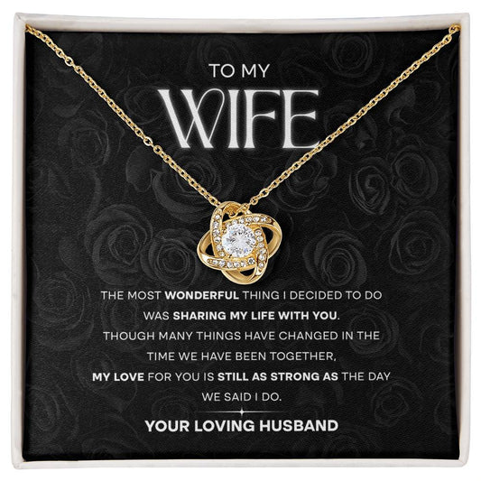 To My Soulmate – Forever & Always Love Knot Necklace
