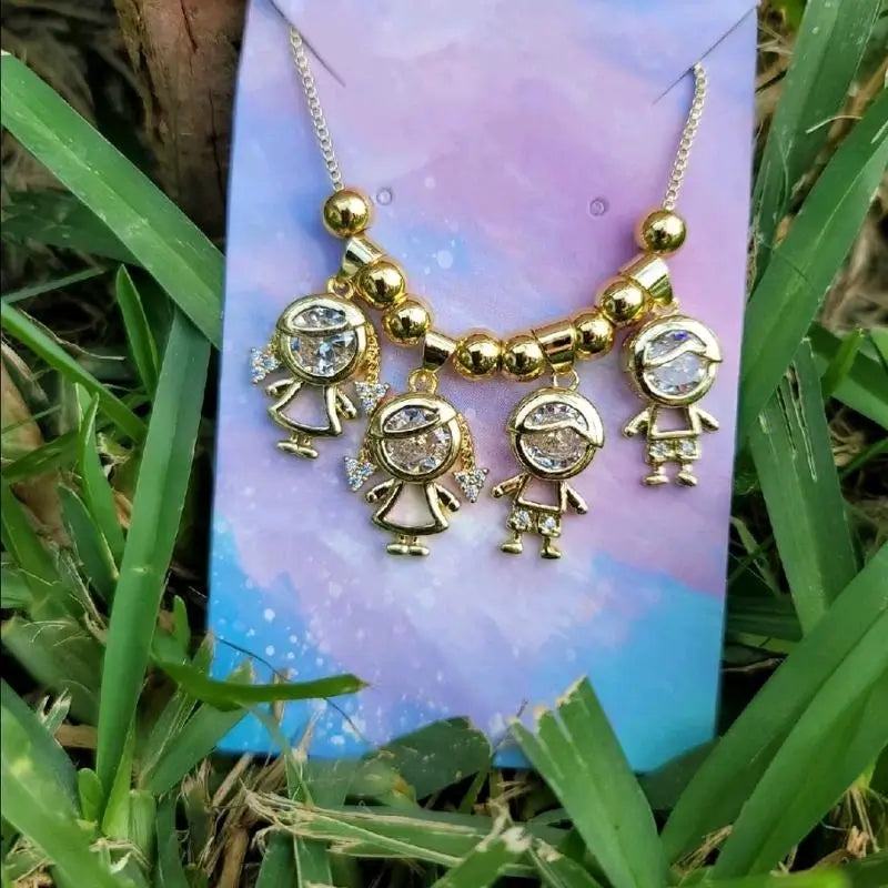 Custom made Pendant Gold plated Female Male